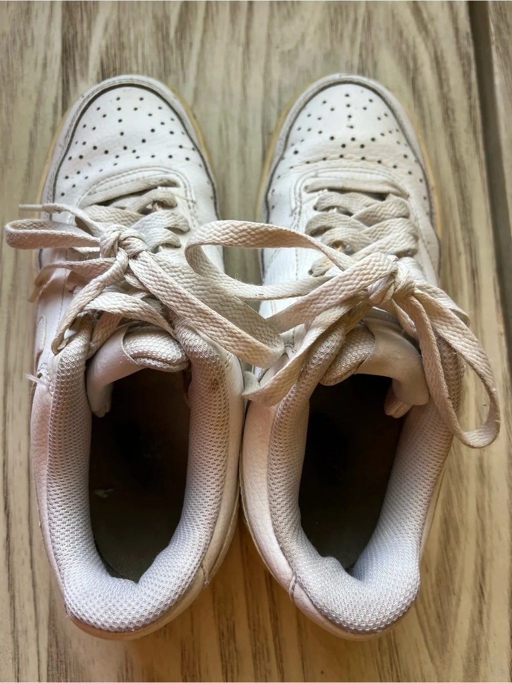 Nike Court Vision Low White Leather Sneakers Women’s Size 6 CD5434-100